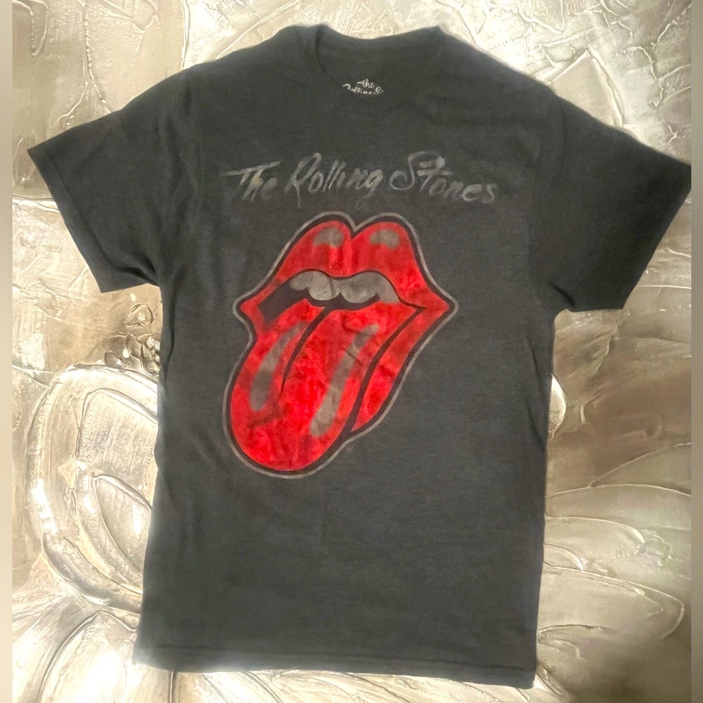 The Rolling Stones Graphic T-Shirt Iconic Tongue Logo Classic Rock Band -Men's S